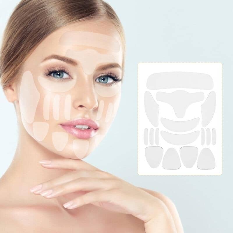 Silicone Rejuvenex™ - FRETE GRÁTIS! 200190144 Loja By News Kit Completo - Facial, Pescoço e Colo. (16Pcs) 